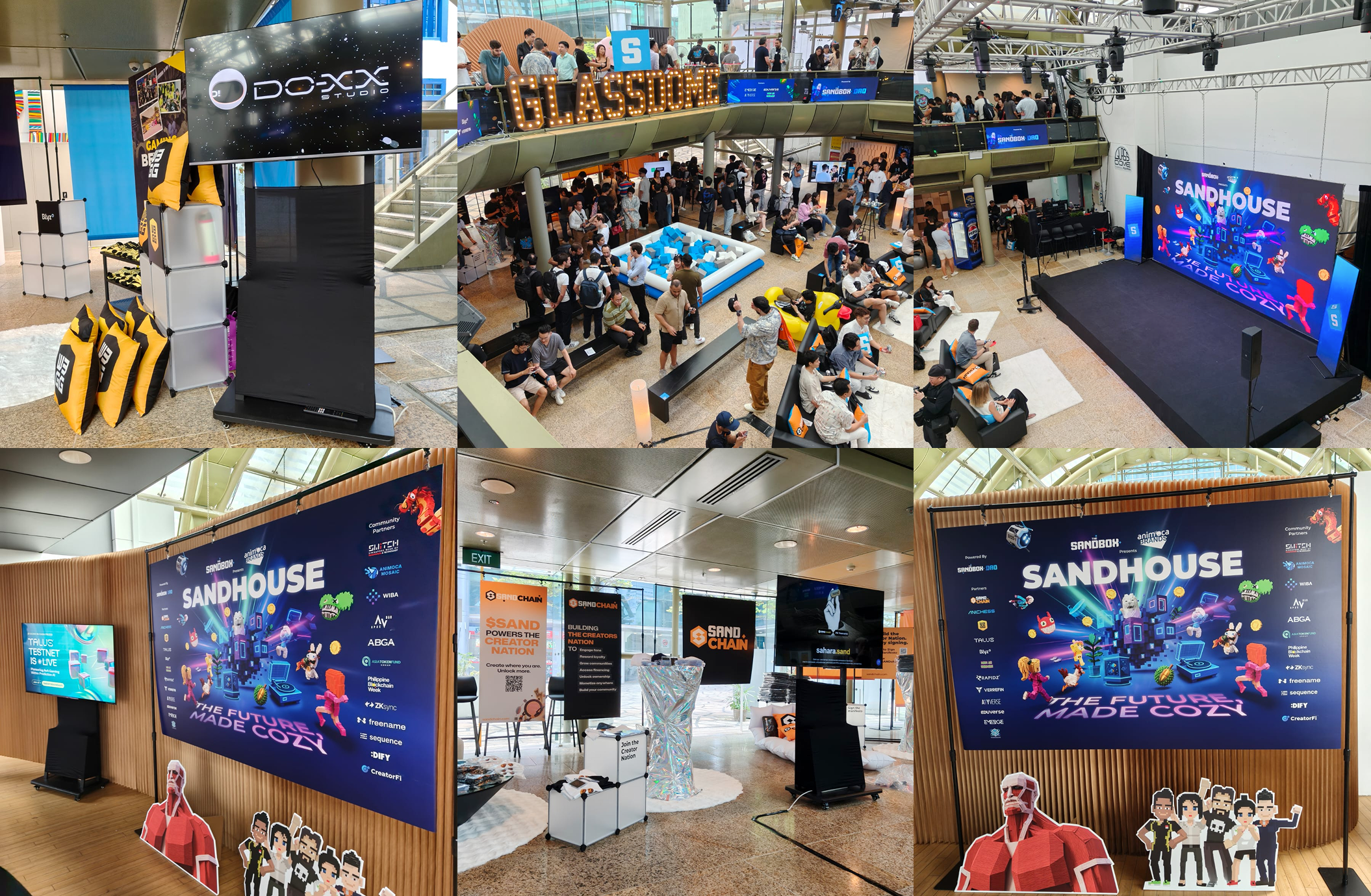 DO-XX exhibition booth — SANDHOUSE @ TOKEN2049